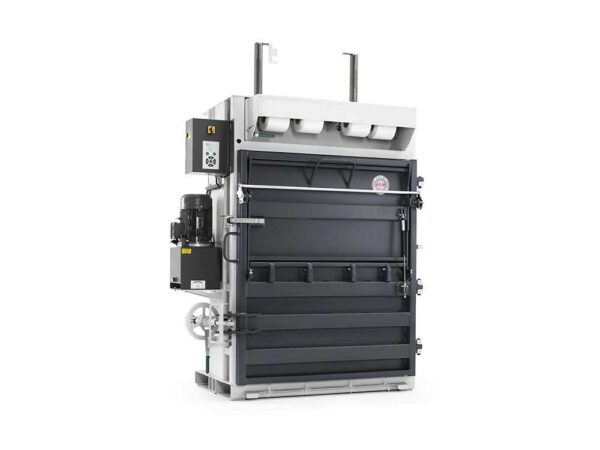 Automatic vertical baling press