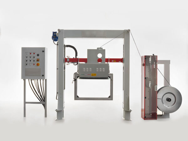 Automatic vertical strapping machine