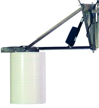 Reel handler with motorised expansion and rotation