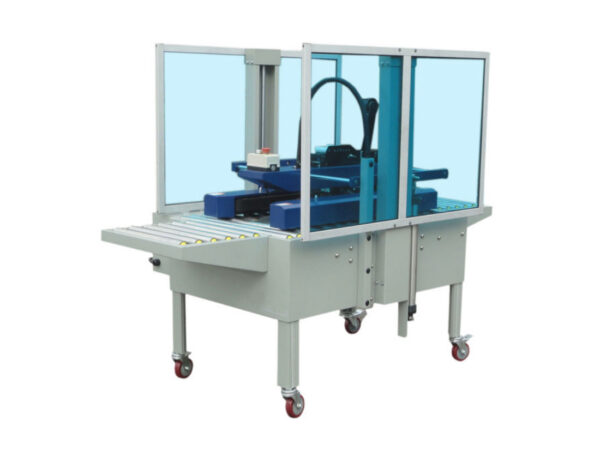 Carton sealer self adjustment standard with side belt and 50 and 75 mm universal taping head LM 201 Y